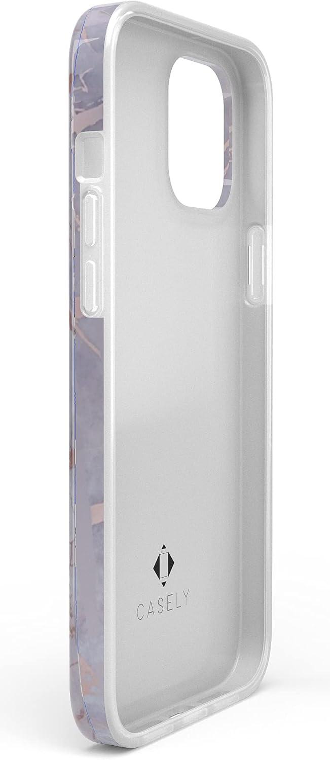 imageCasely iPhone 11 Pro Floral Case  Rose to Fame Coquette  Blue amp White Rose CaseLavender Gray  Rose Gold Marble