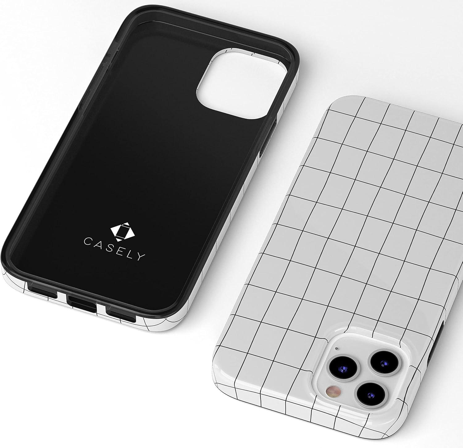 imageCasely iPhone 11 Pro Floral Case  Rose to Fame Coquette  Blue amp White Rose CaseOff the Grid  White  Black Lined