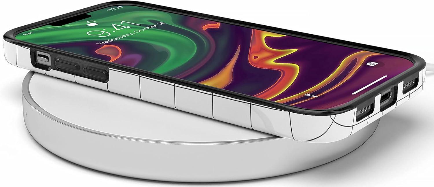 imageCasely iPhone 11 Pro Floral Case  Rose to Fame Coquette  Blue amp White Rose CaseOff the Grid  White  Black Lined