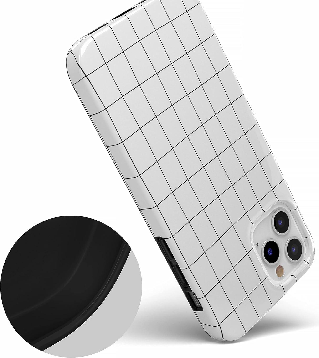 imageCasely iPhone 11 Pro Floral Case  Rose to Fame Coquette  Blue amp White Rose CaseOff the Grid  White  Black Lined