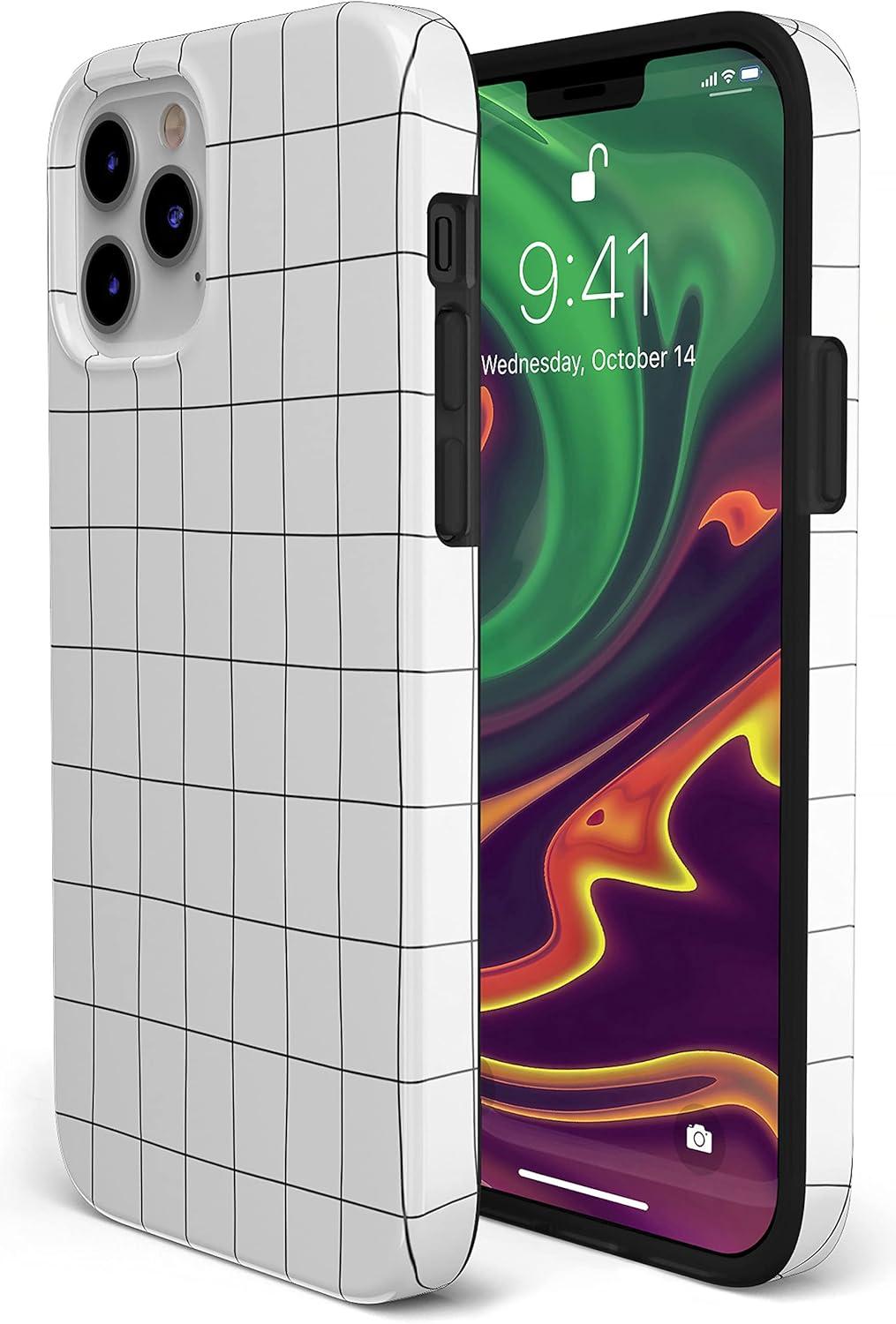 imageCasely iPhone 11 Pro Floral Case  Rose to Fame Coquette  Blue amp White Rose CaseOff the Grid  White  Black Lined