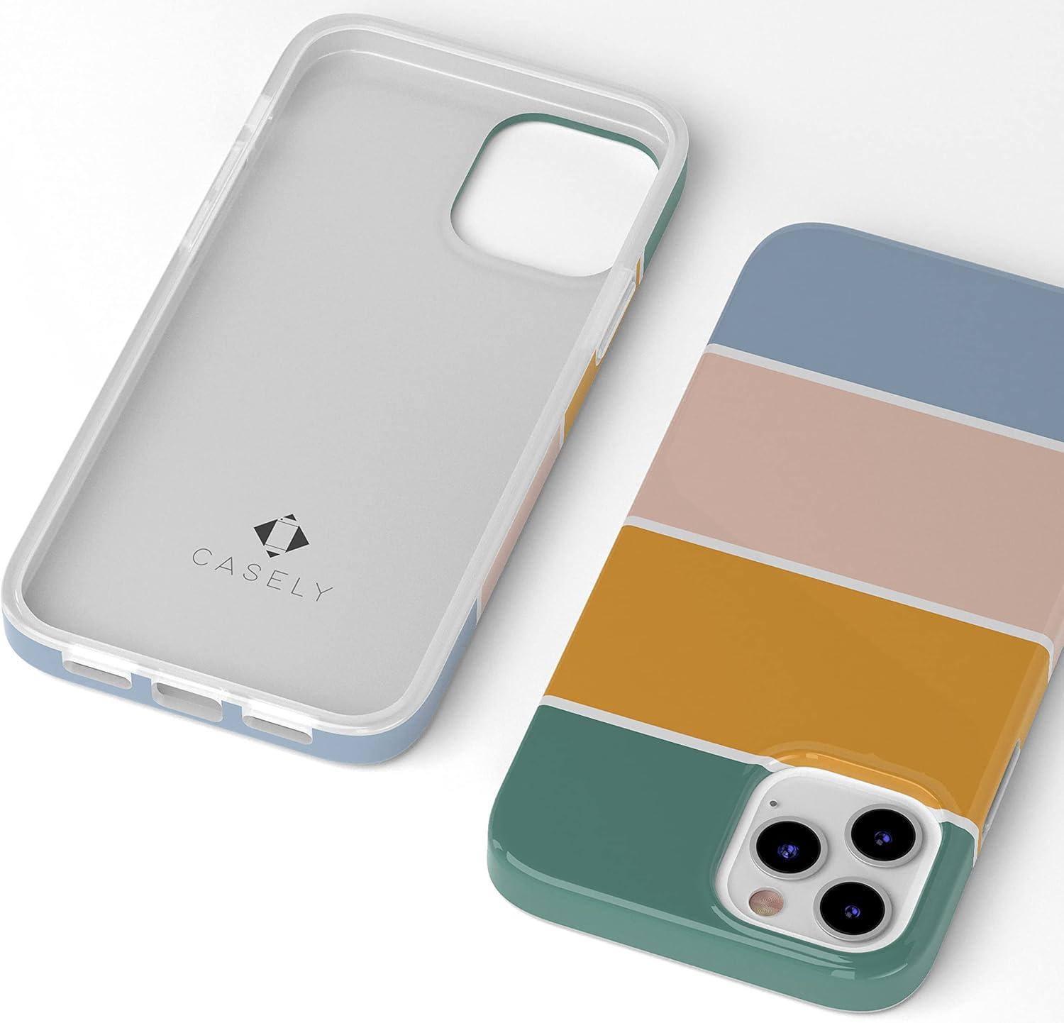 imageCasely iPhone 11 Pro Floral Case  Rose to Fame Coquette  Blue amp White Rose CasePaint The Town  Colorblock Stripes