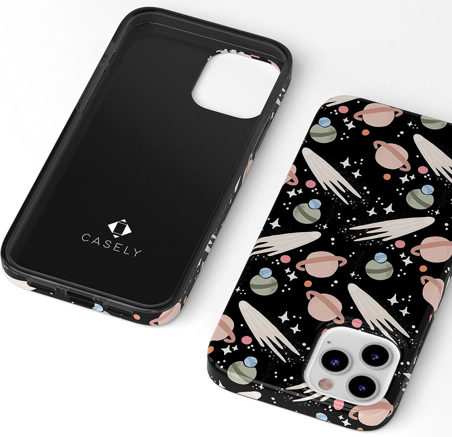imageCasely iPhone 11 Pro Floral Case  Rose to Fame Coquette  Blue amp White Rose CaseTo The Moon  Back  Outer Space