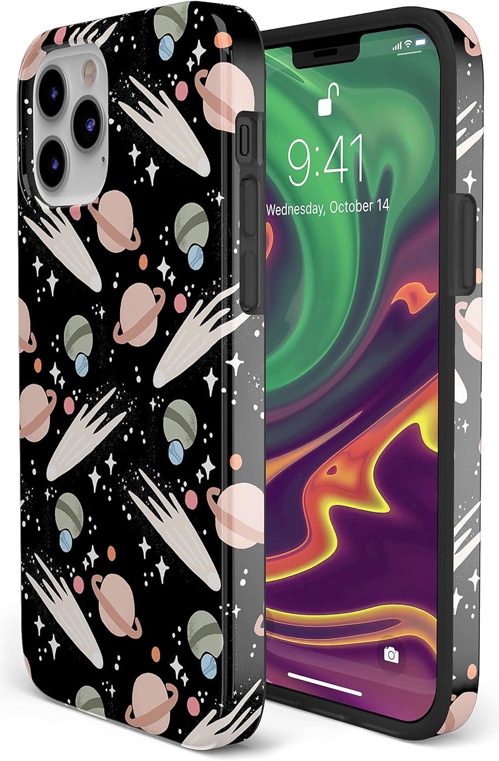 imageCasely iPhone 11 Pro Floral Case  Rose to Fame Coquette  Blue amp White Rose CaseTo The Moon  Back  Outer Space