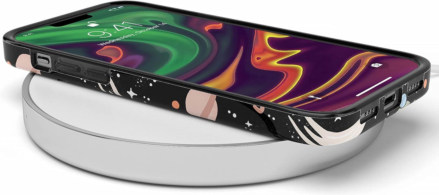 imageCasely iPhone 11 Pro Floral Case  Rose to Fame Coquette  Blue amp White Rose CaseTo The Moon  Back  Outer Space