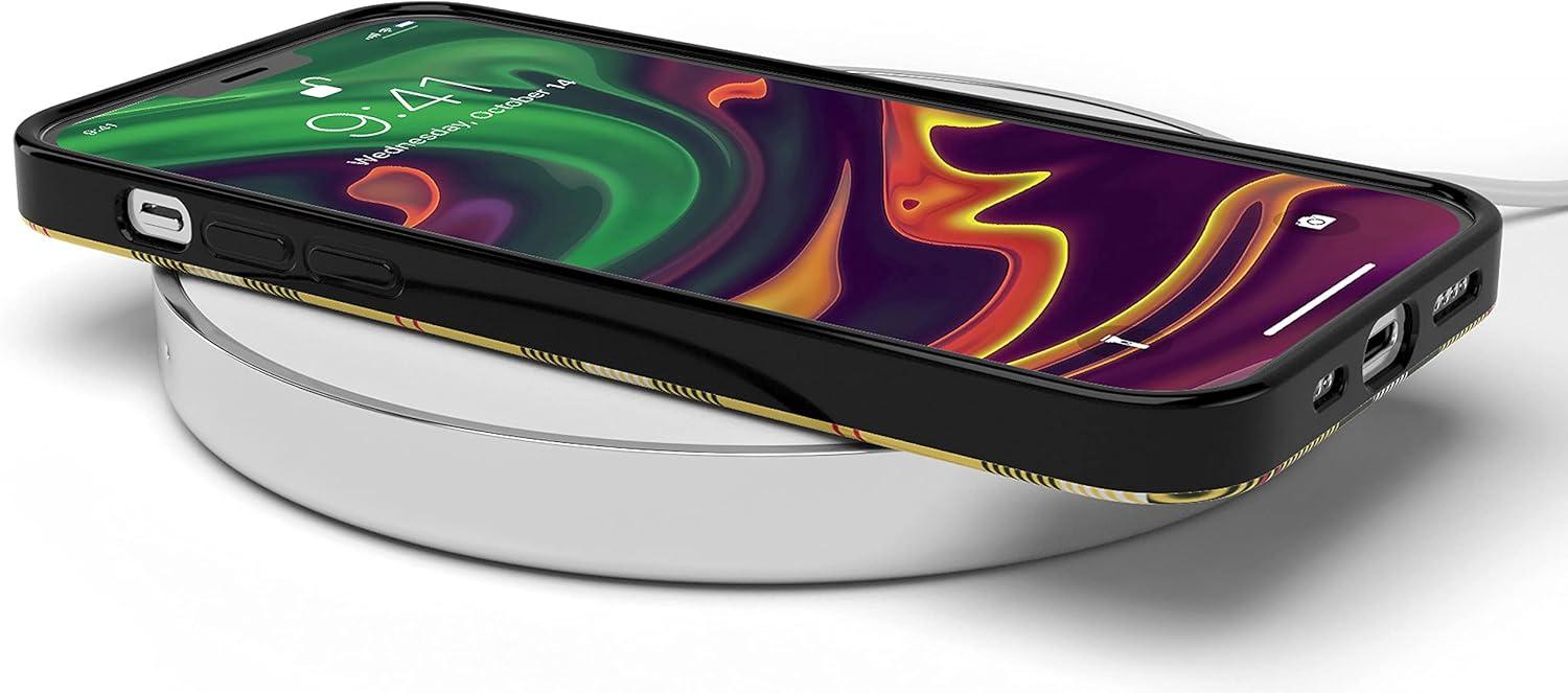 imageCasely iPhone 11 Pro Max Case  Out and About  Light Pink Floral  Classic Ultra Slim DesignAs if Yellow Plaid