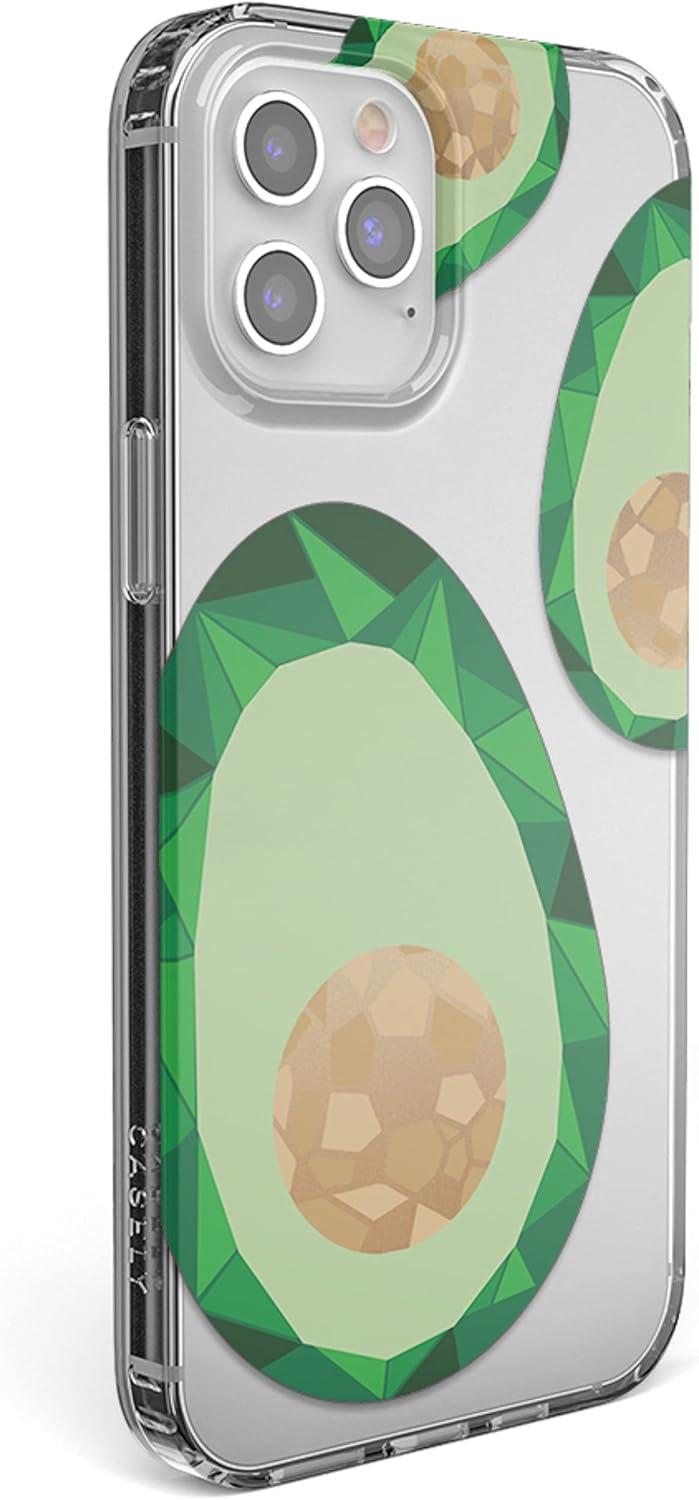 imageCasely iPhone 11 Pro Max Case  Out and About  Light Pink Floral  Classic Ultra Slim DesignAvocado Rose Gold Clear