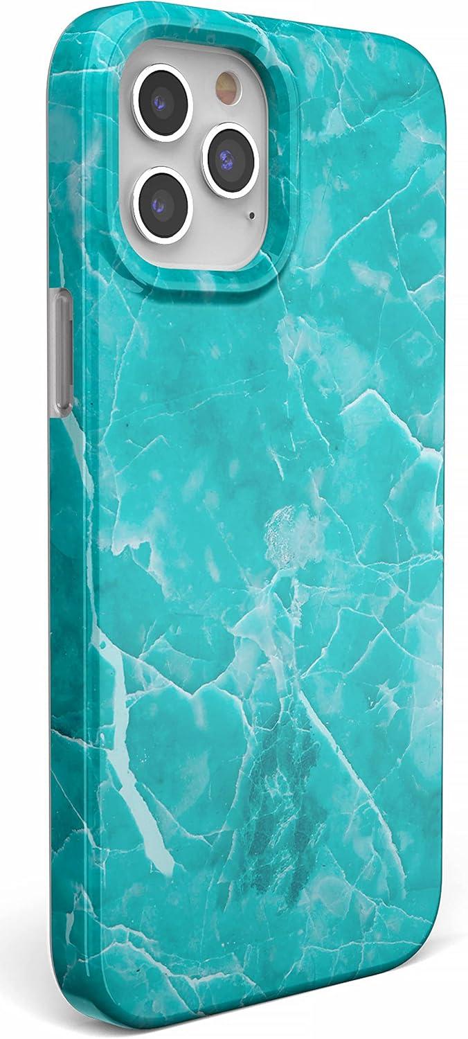imageCasely iPhone 11 Pro Max Case  Out and About  Light Pink Floral  Classic Ultra Slim DesignBeautiful Teal Blue Seaglass