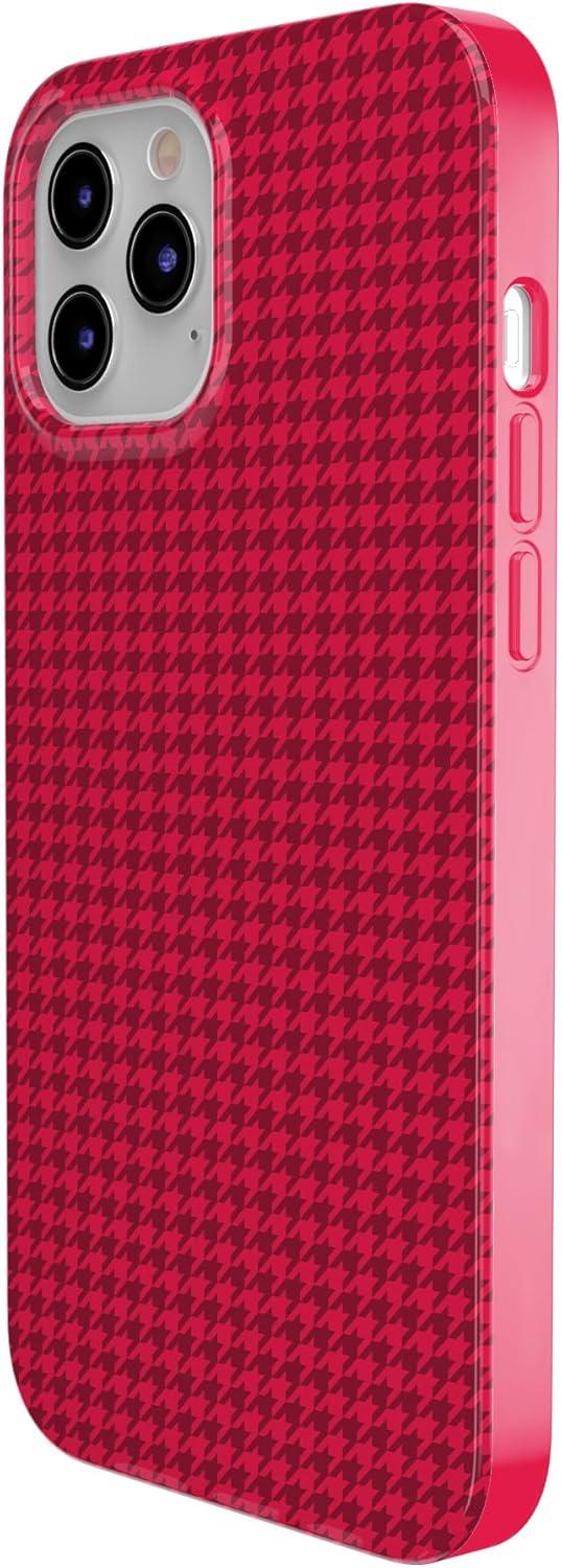 imageCasely iPhone 11 Pro Max Case  Out and About  Light Pink Floral  Classic Ultra Slim DesignBest Dressed  Pink Houndstooth