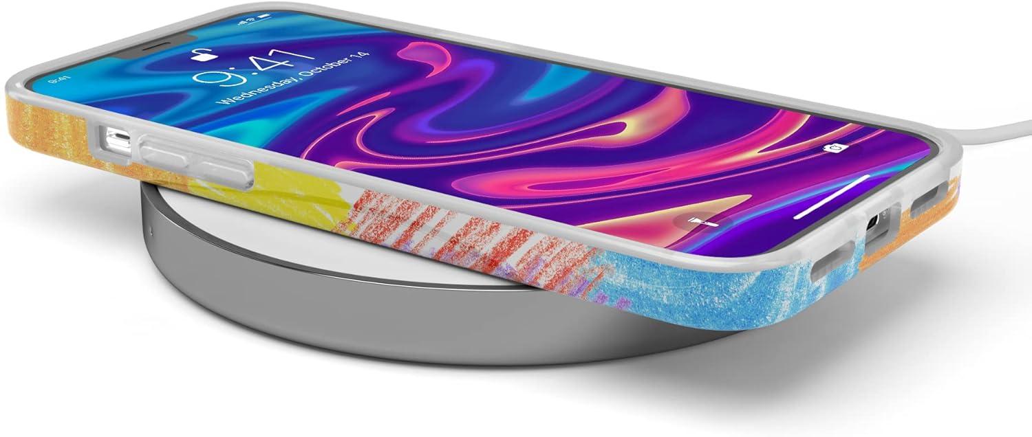 imageCasely iPhone 11 Pro Max Case  Out and About  Light Pink Floral  Classic Ultra Slim DesignCrayola  Scribble Me That  Rainbow Pencil