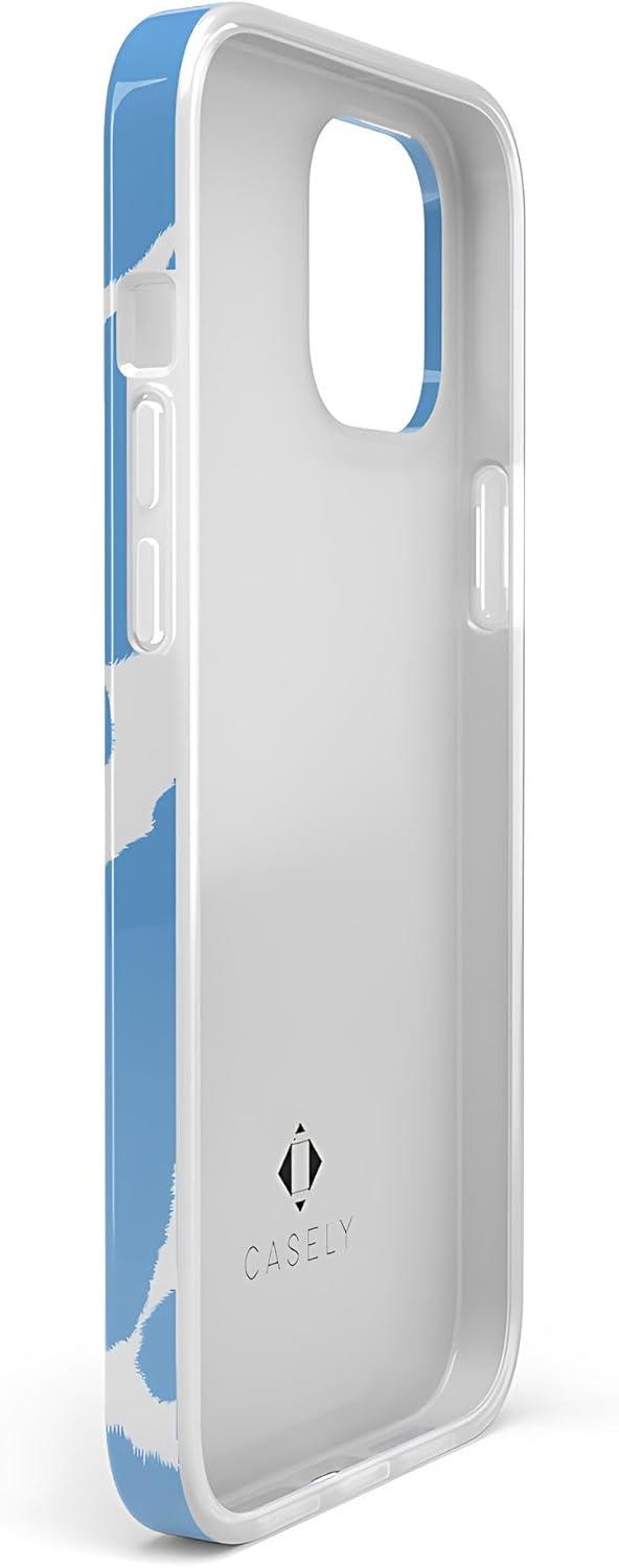 imageCasely iPhone 11 Pro Max Case  Out and About  Light Pink Floral  Classic Ultra Slim DesignCurrent MOOd  Light Blue Cow Print