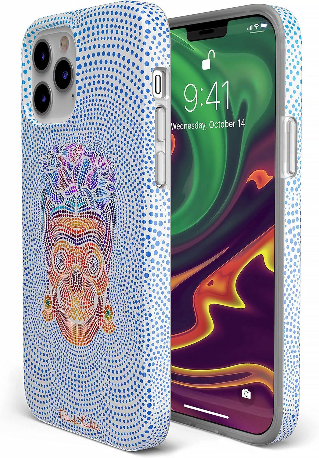 imageCasely iPhone 11 Pro Max Case  Out and About  Light Pink Floral  Classic Ultra Slim DesignFrida Kahlo  Vida y Muerte  Dotted Skull