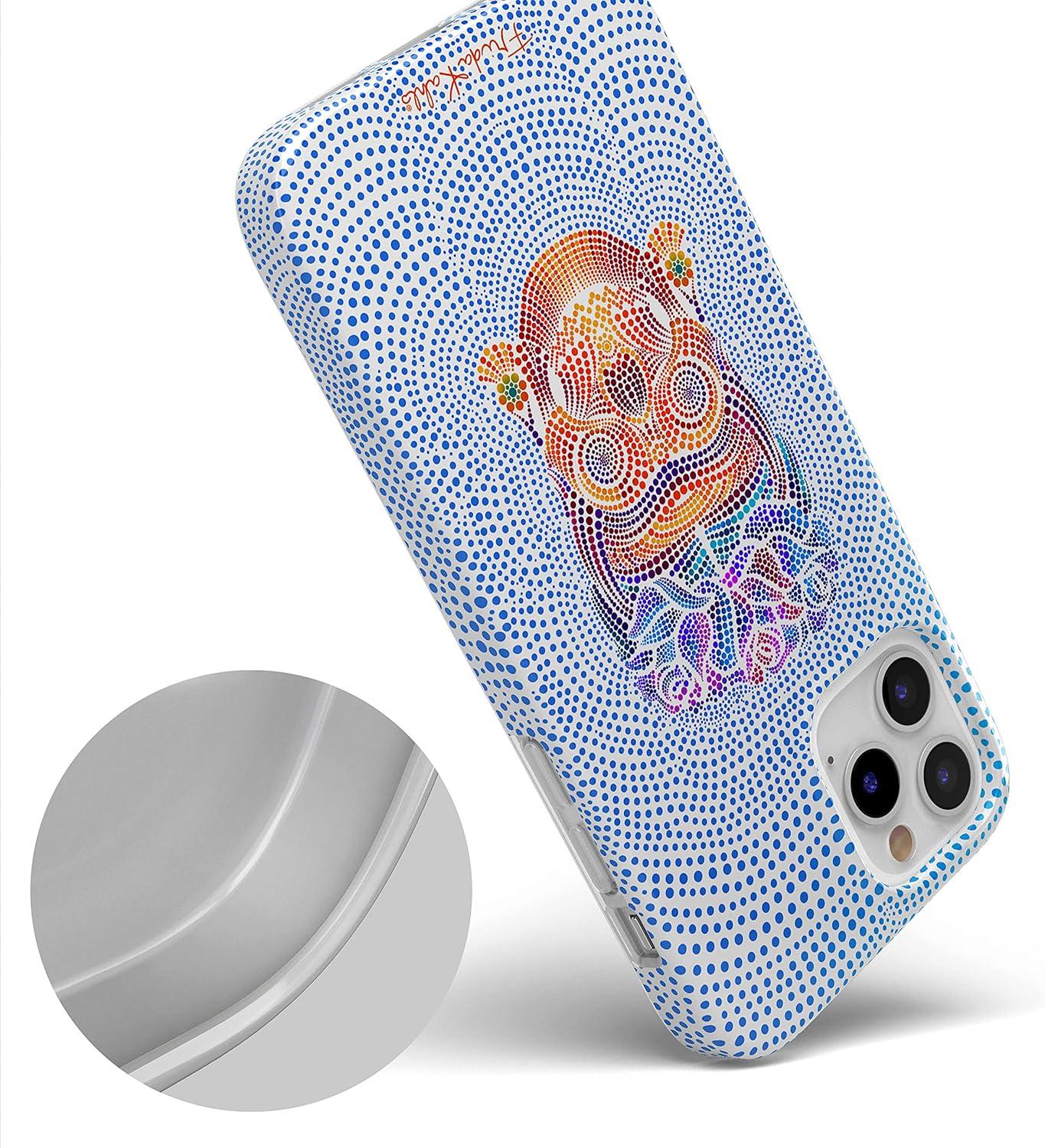 imageCasely iPhone 11 Pro Max Case  Out and About  Light Pink Floral  Classic Ultra Slim DesignFrida Kahlo  Vida y Muerte  Dotted Skull