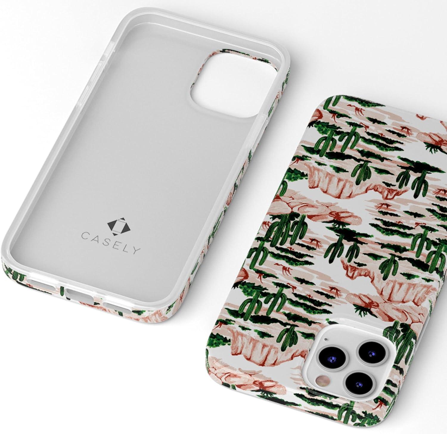 imageCasely iPhone 11 Pro Max Case  Out and About  Light Pink Floral  Classic Ultra Slim DesignGold Rush  Desert