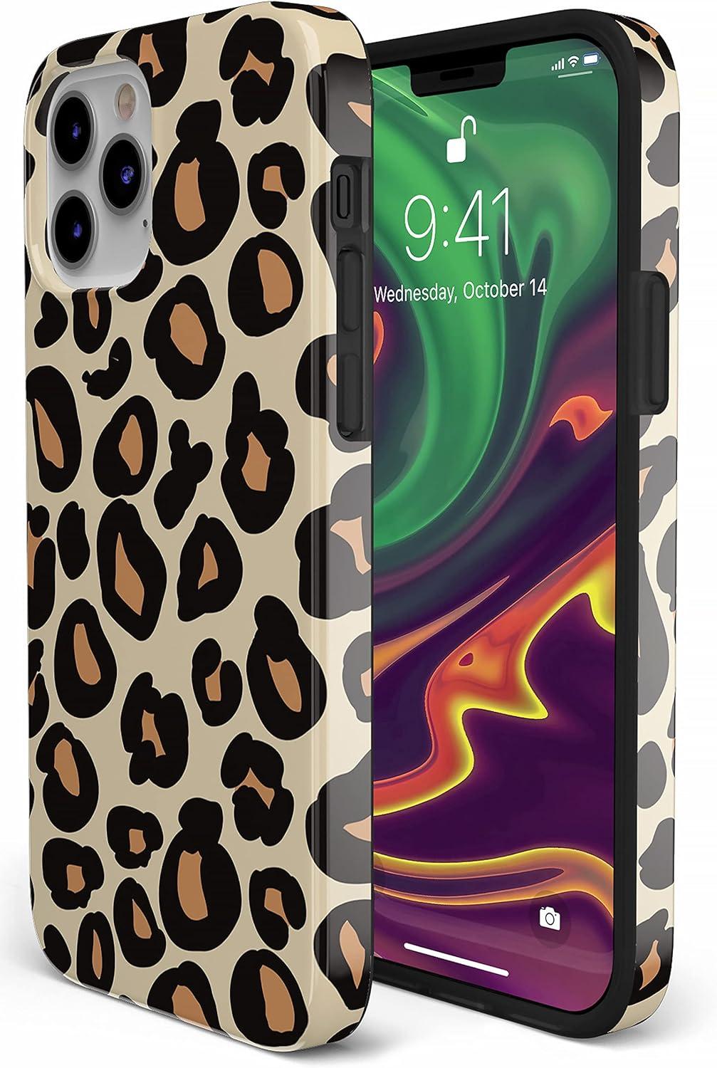 imageCasely iPhone 11 Pro Max Case  Out and About  Light Pink Floral  Classic Ultra Slim DesignInto the Wild  Leopard