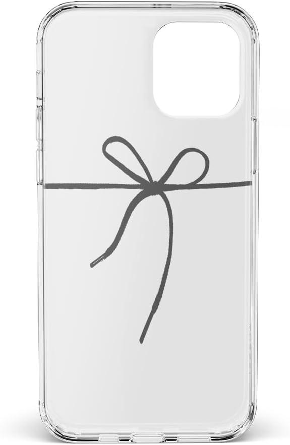 imageCasely iPhone 11 Pro Max Case  Out and About  Light Pink Floral  Classic Ultra Slim DesignKnot Over U  Clear Ribbon