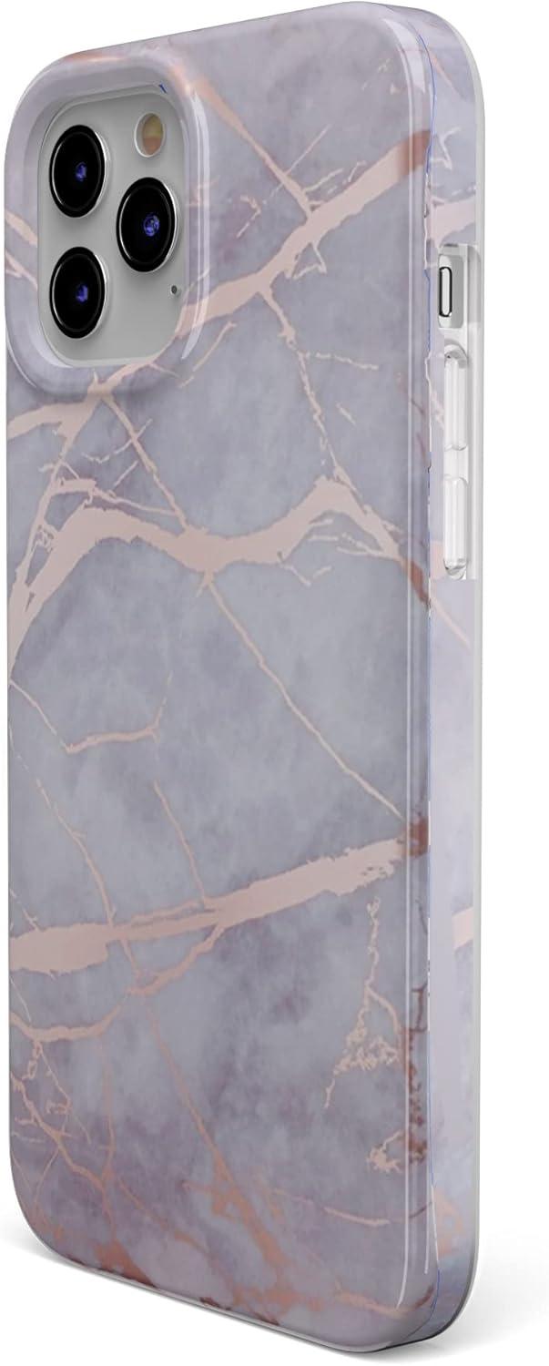 imageCasely iPhone 11 Pro Max Case  Out and About  Light Pink Floral  Classic Ultra Slim DesignLavender Gray  Rose Gold Marble