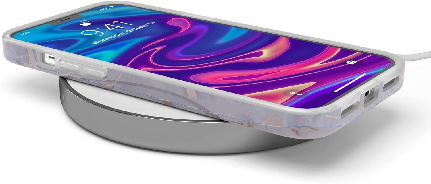 imageCasely iPhone 11 Pro Max Case  Out and About  Light Pink Floral  Classic Ultra Slim DesignLavender Gray  Rose Gold Marble