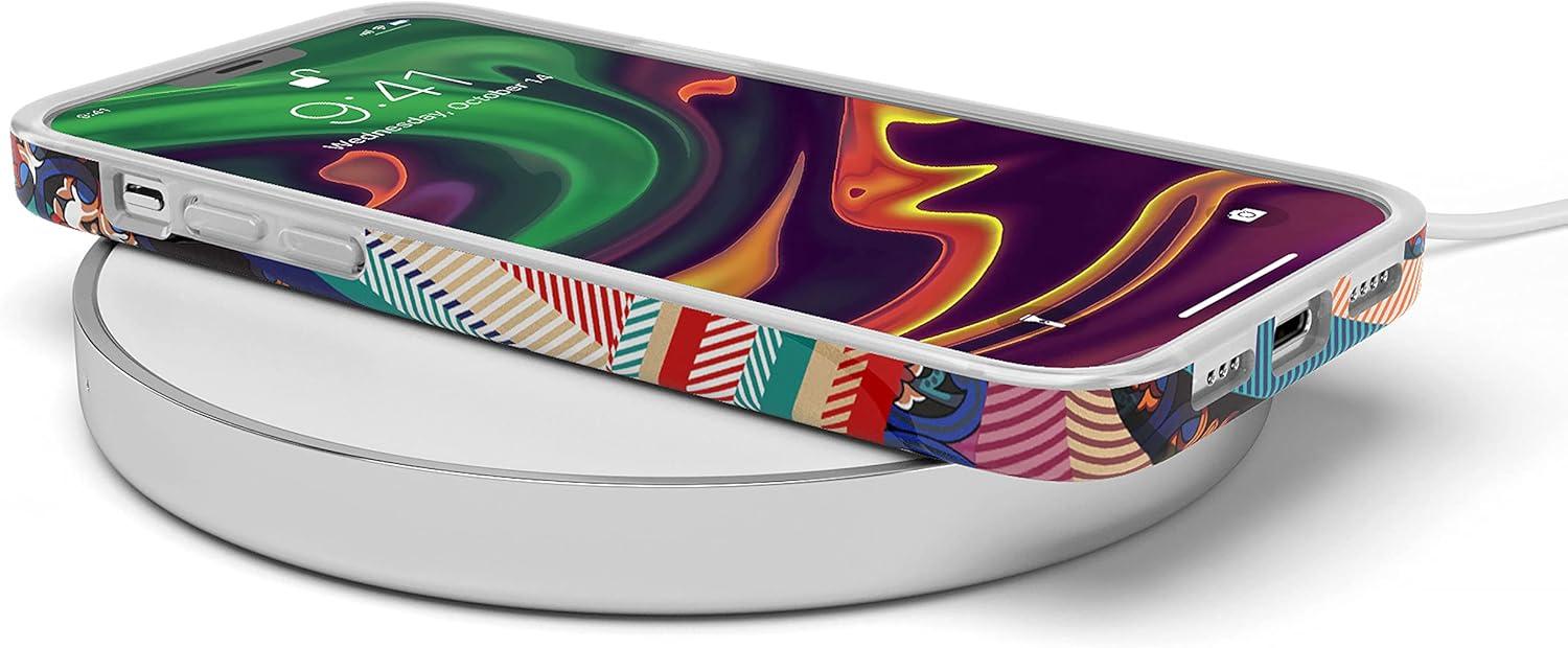 imageCasely iPhone 11 Pro Max Case  Out and About  Light Pink Floral  Classic Ultra Slim DesignLayered Patchwork