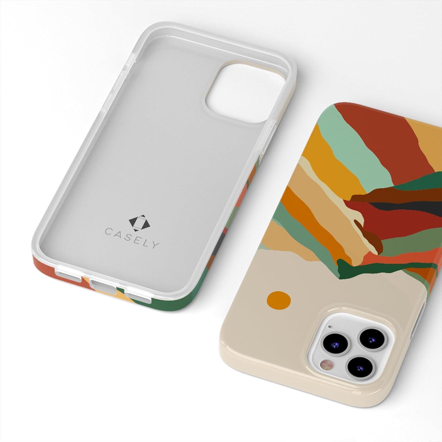 imageCasely iPhone 11 Pro Max Case  Out and About  Light Pink Floral  Classic Ultra Slim DesignMagic Mountain  Colorblock