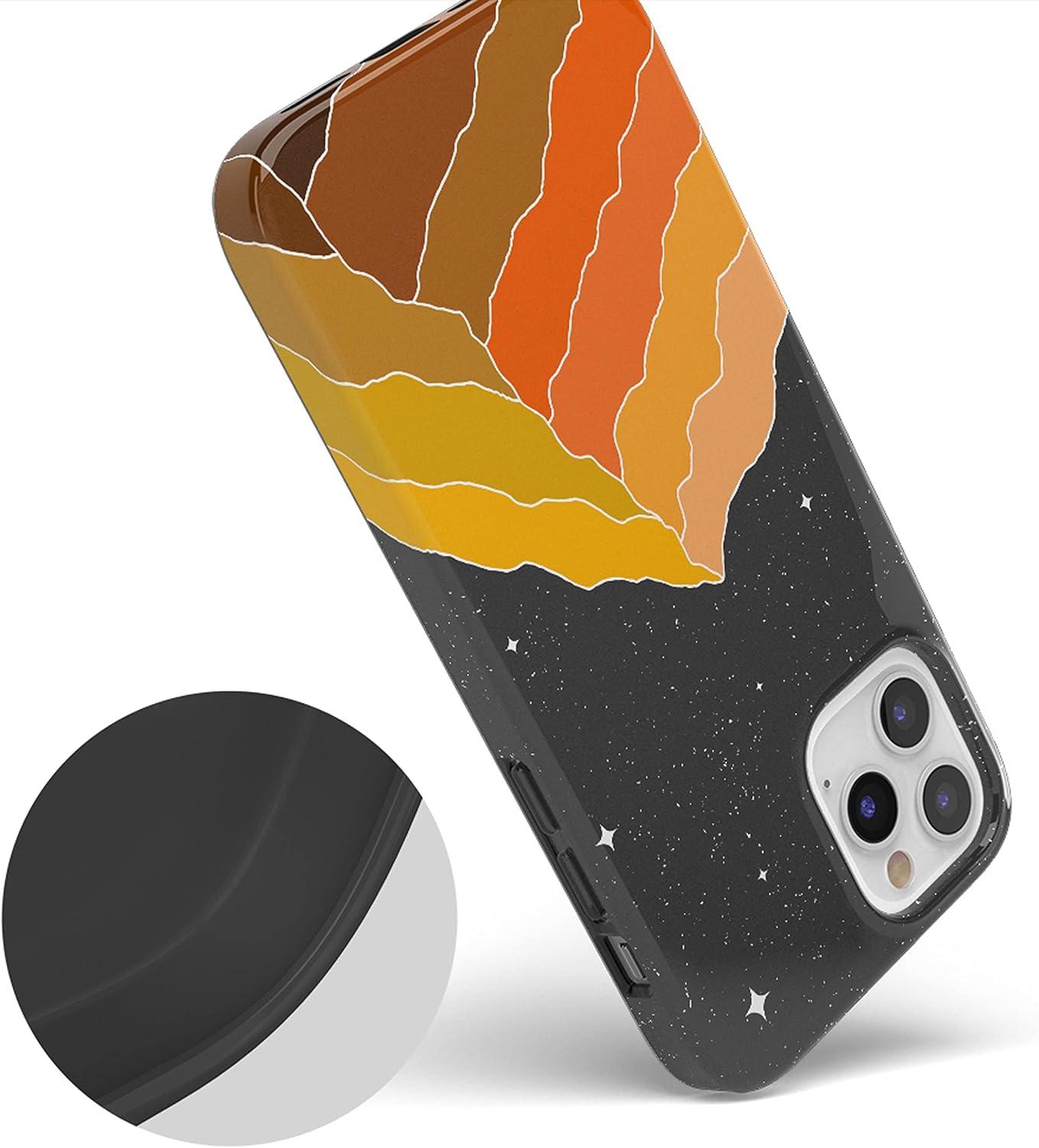 imageCasely iPhone 11 Pro Max Case  Out and About  Light Pink Floral  Classic Ultra Slim DesignNight Skies  Mountain Starlight