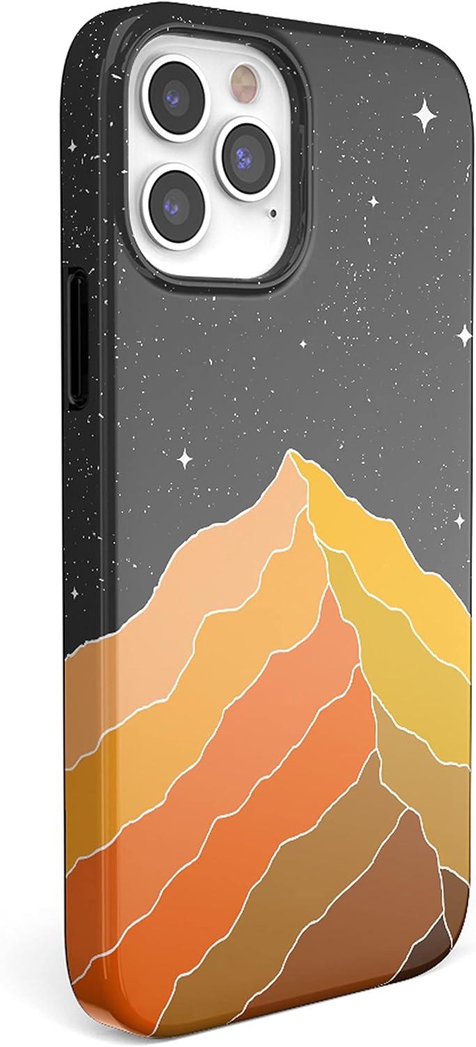 imageCasely iPhone 11 Pro Max Case  Out and About  Light Pink Floral  Classic Ultra Slim DesignNight Skies  Mountain Starlight