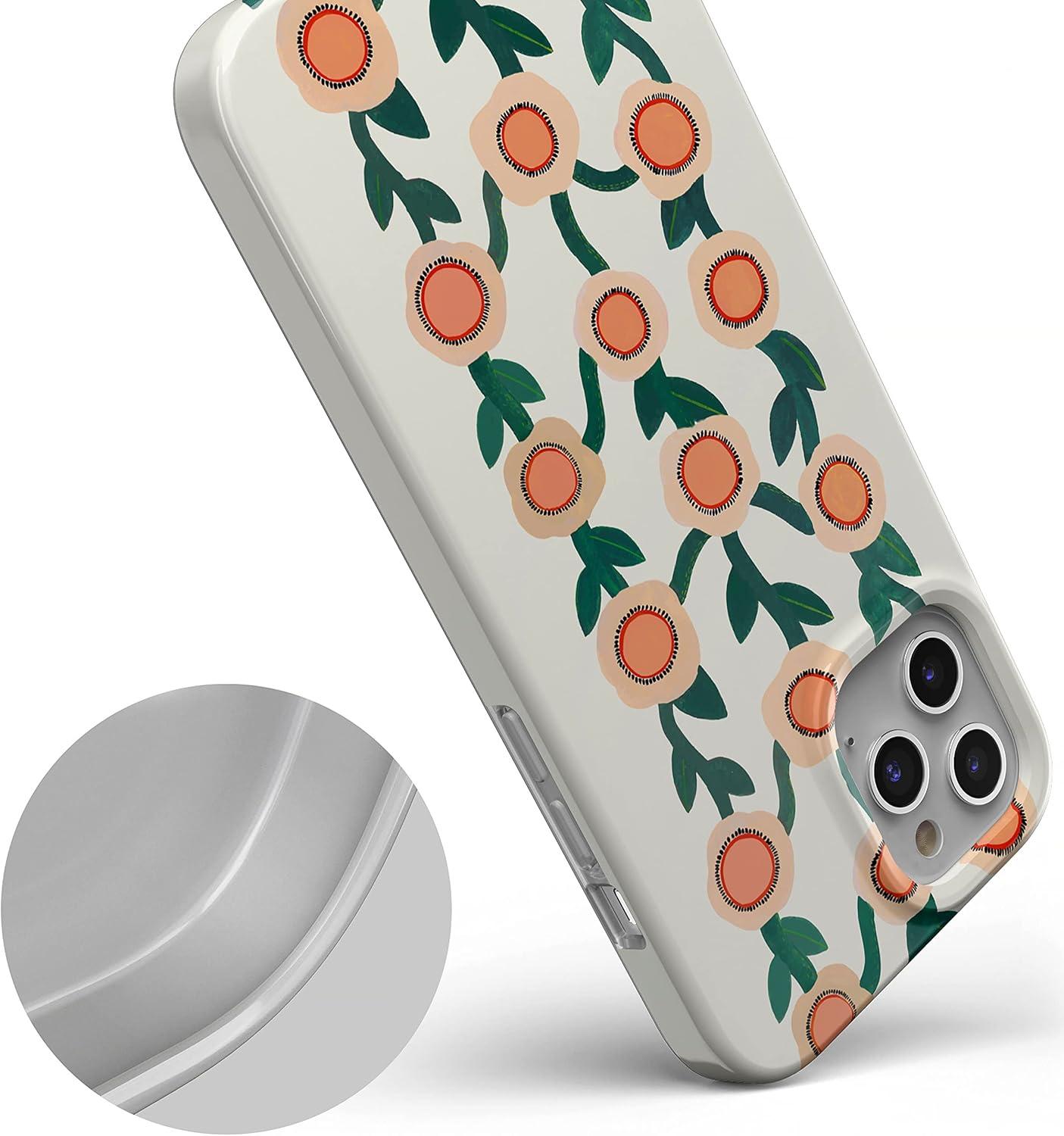 imageCasely iPhone 11 Pro Max Case  Out and About  Light Pink Floral  Classic Ultra Slim DesignOff the Vine  Floral