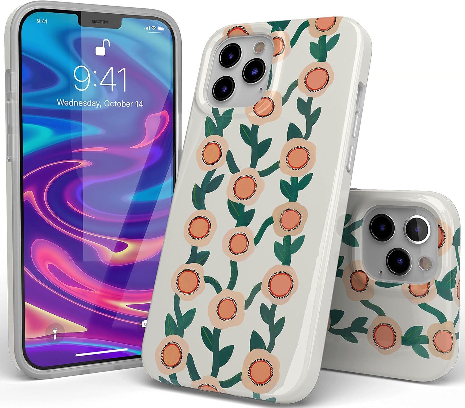 imageCasely iPhone 11 Pro Max Case  Out and About  Light Pink Floral  Classic Ultra Slim DesignOff the Vine  Floral