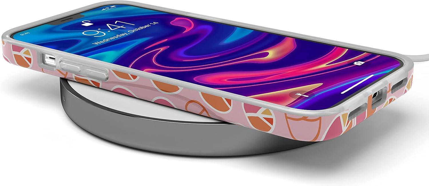 imageCasely iPhone 11 Pro Max Case  Out and About  Light Pink Floral  Classic Ultra Slim DesignPeace Out  Groovy Peace Sign