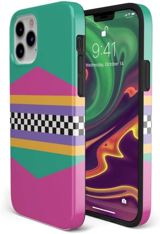 imageCasely iPhone 11 Pro Max Case  Out and About  Light Pink Floral  Classic Ultra Slim DesignRad Dad  80s Colorblock