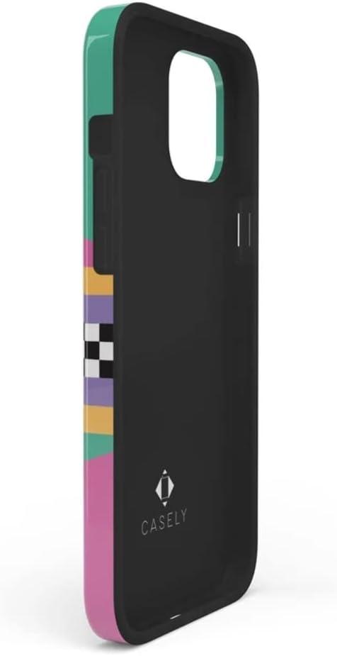 imageCasely iPhone 11 Pro Max Case  Out and About  Light Pink Floral  Classic Ultra Slim DesignRad Dad  80s Colorblock