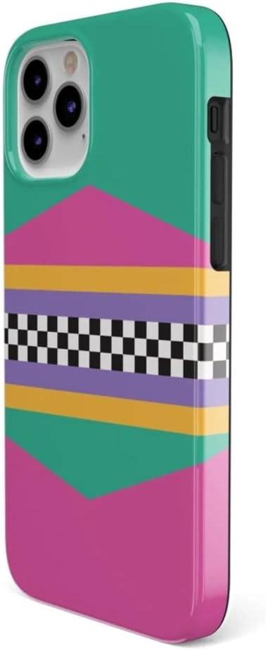 imageCasely iPhone 11 Pro Max Case  Out and About  Light Pink Floral  Classic Ultra Slim DesignRad Dad  80s Colorblock