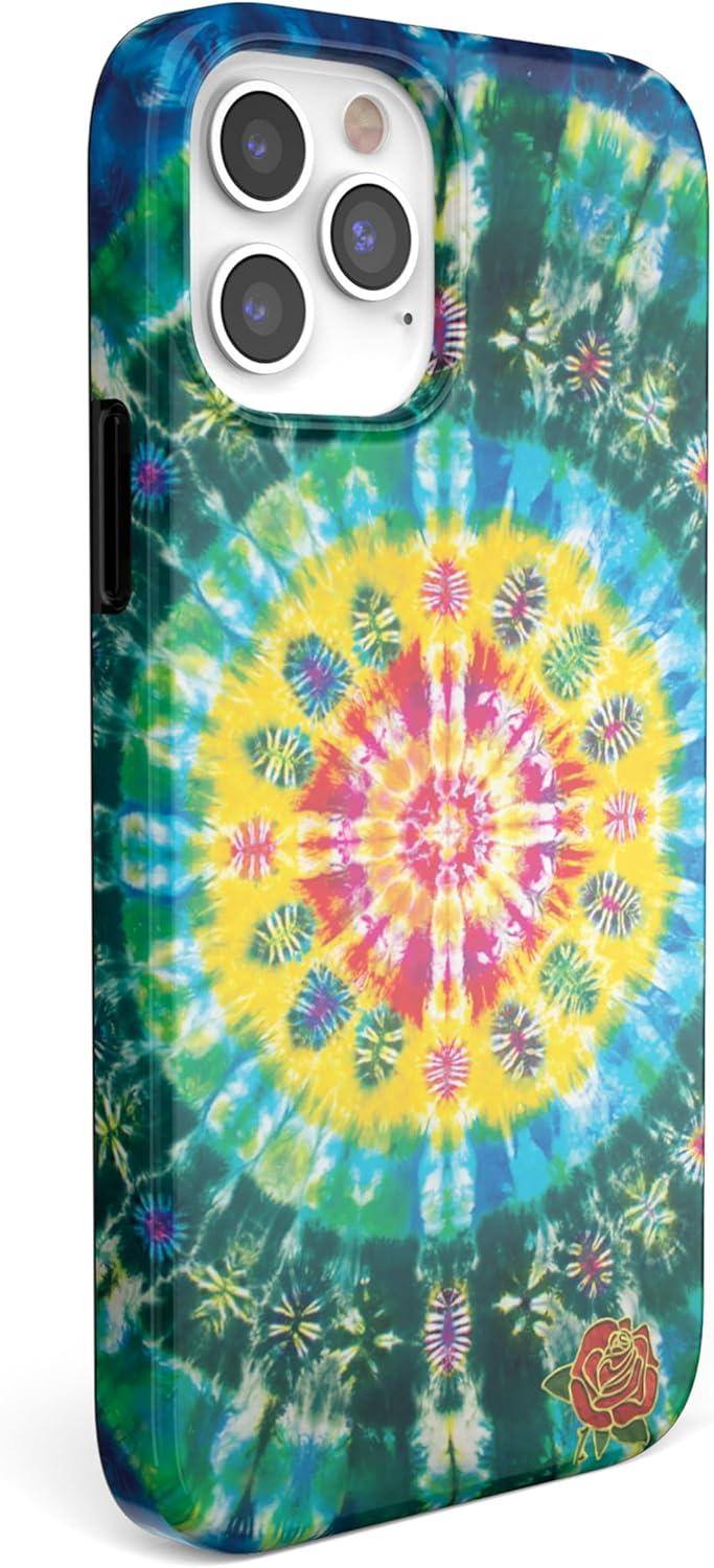 imageCasely iPhone 11 Pro Max Case  Out and About  Light Pink Floral  Classic Ultra Slim DesignVeneta Tapestry  Grateful Dead Tie Dye