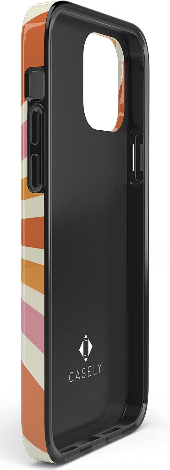 imageCasely iPhone 11 Pro Max Case  Out and About  Light Pink Floral  Classic Ultra Slim DesignYoure Dope  Retro Colorblock