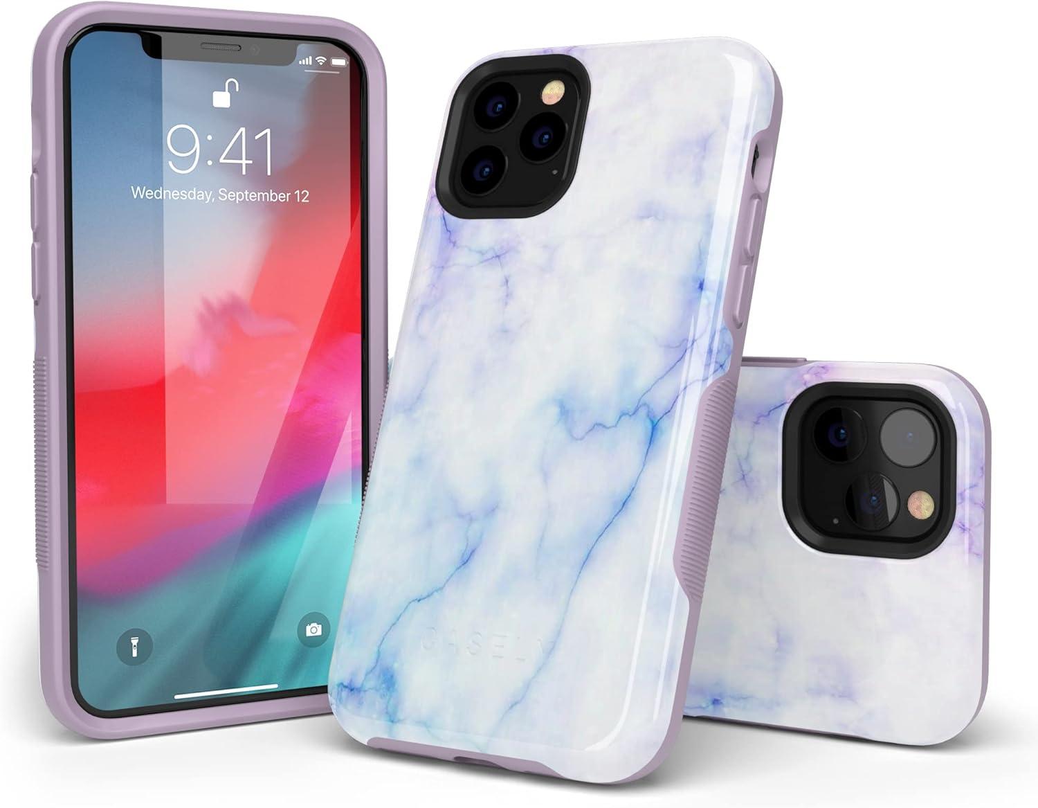 imageCasely iPhone 11 Pro Max Case  Outside The Lines  Crayola Marker CaseBlue  Purple Cotton Candy Marble