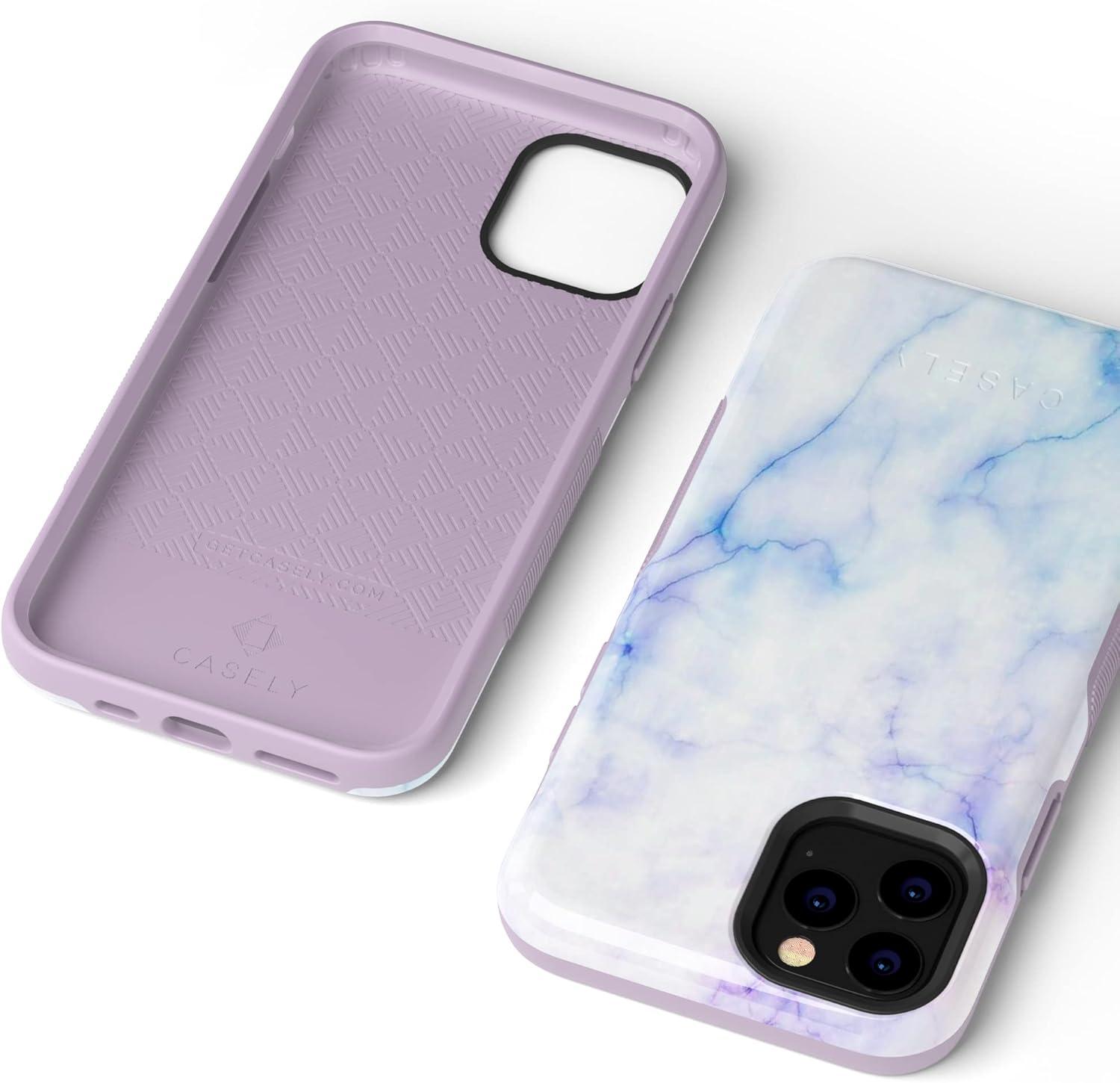 imageCasely iPhone 11 Pro Max Case  Outside The Lines  Crayola Marker CaseBlue  Purple Cotton Candy Marble