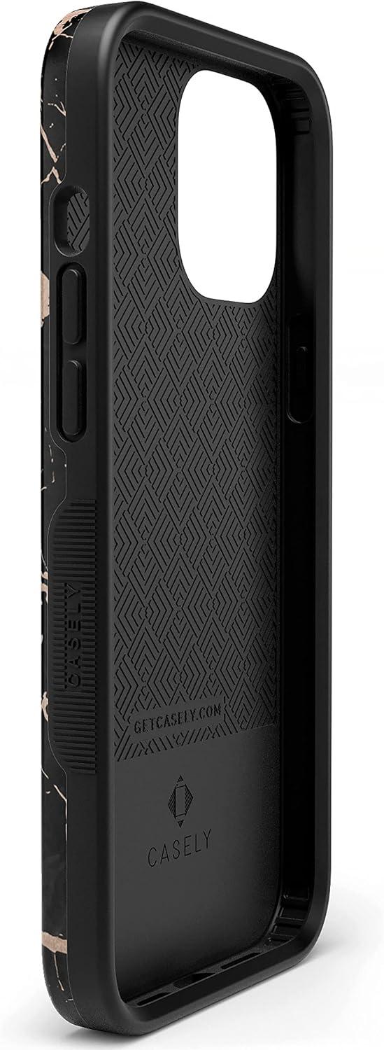 imageCasely iPhone 11 Pro Max Case  Outside The Lines  Crayola Marker CaseCracked Rose Gold Black Marble