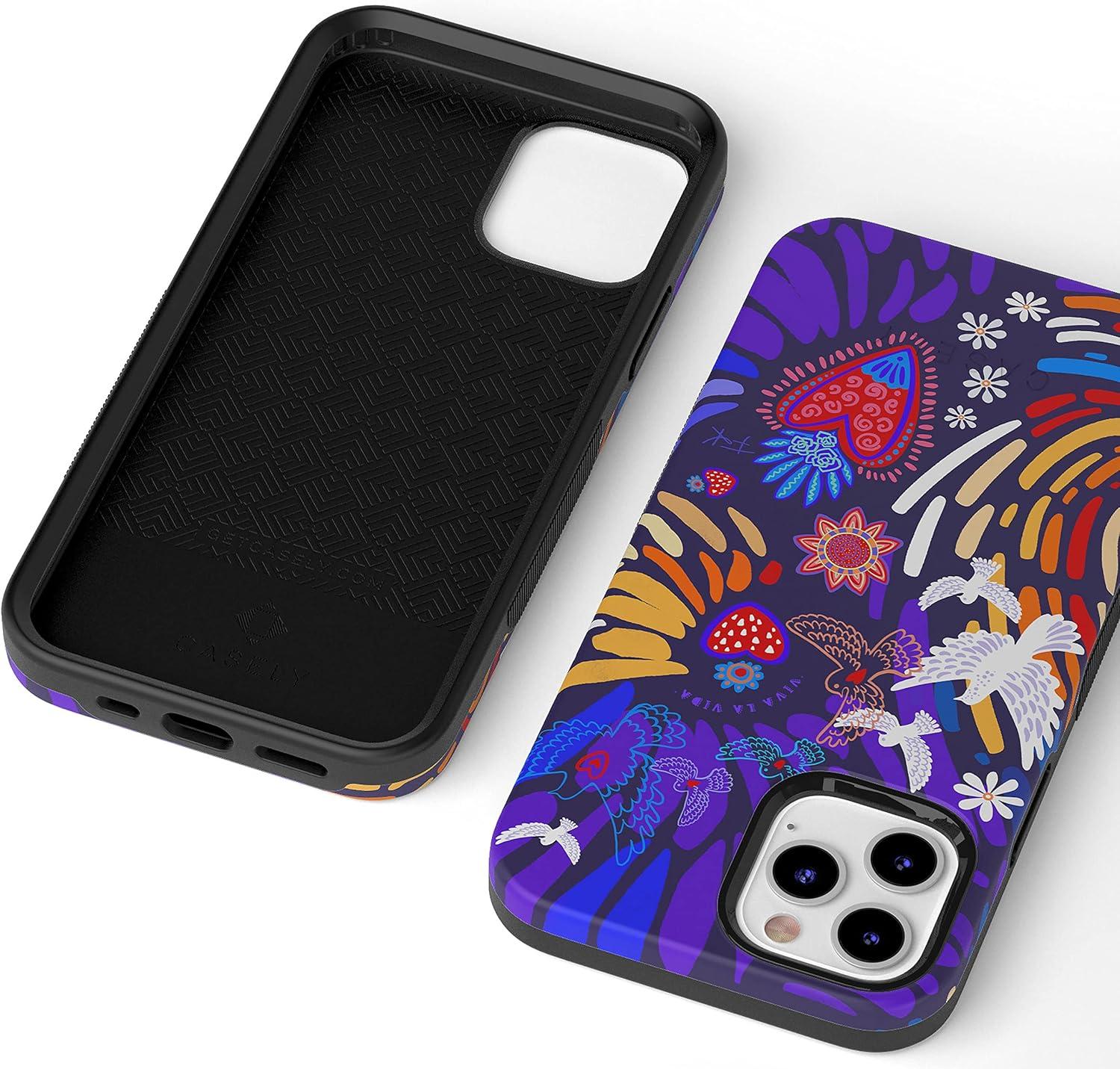 imageCasely iPhone 11 Pro Max Case  Outside The Lines  Crayola Marker CaseFrida Kahlo  Viva La Vida  Floral Collage