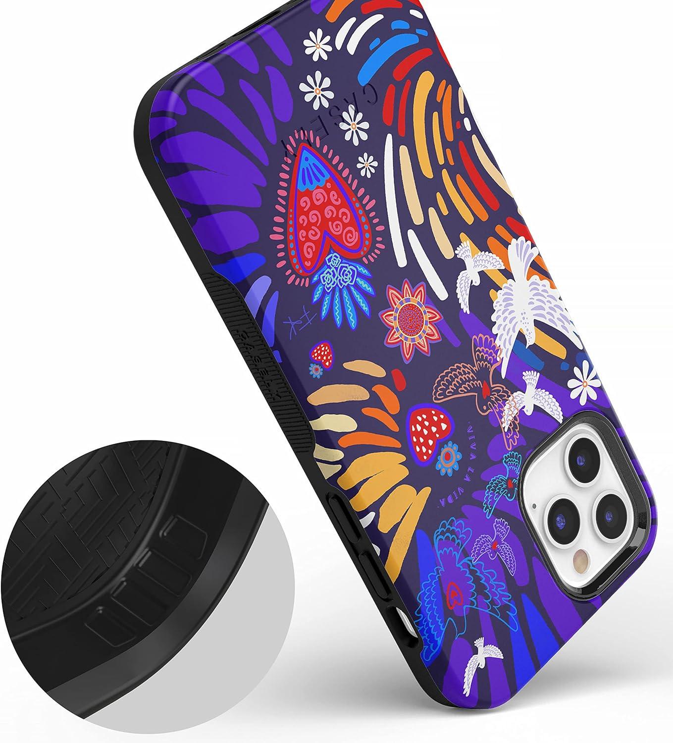 imageCasely iPhone 11 Pro Max Case  Outside The Lines  Crayola Marker CaseFrida Kahlo  Viva La Vida  Floral Collage