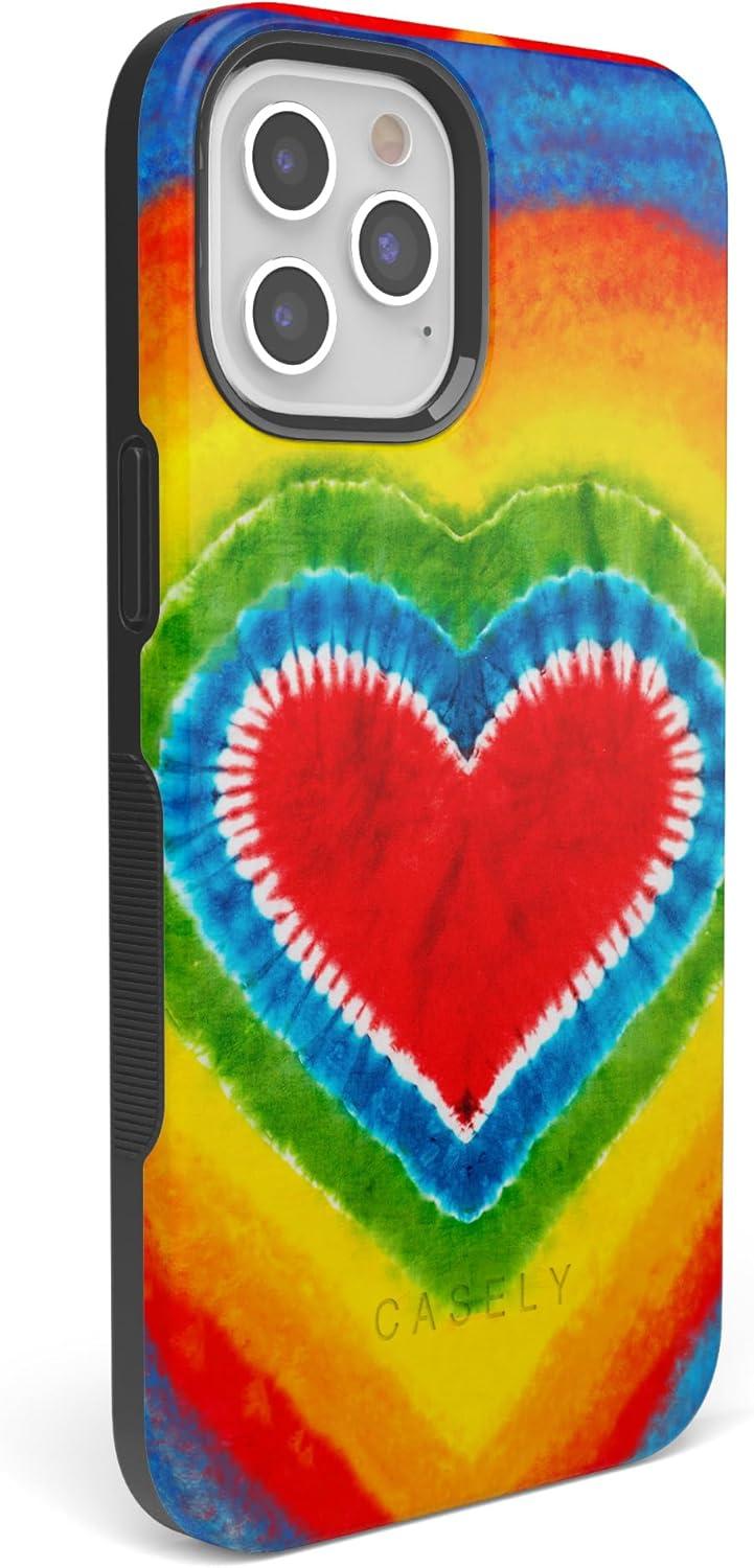 imageCasely iPhone 11 Pro Max Case  Outside The Lines  Crayola Marker CaseI Heart Tie Dye  Rainbow Heart
