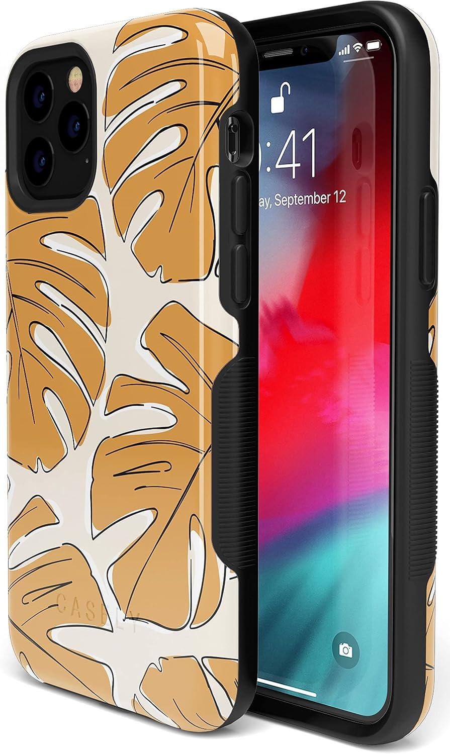 imageCasely iPhone 11 Pro Max Case  Outside The Lines  Crayola Marker CaseIsland Time  Tropical Leaves Floral