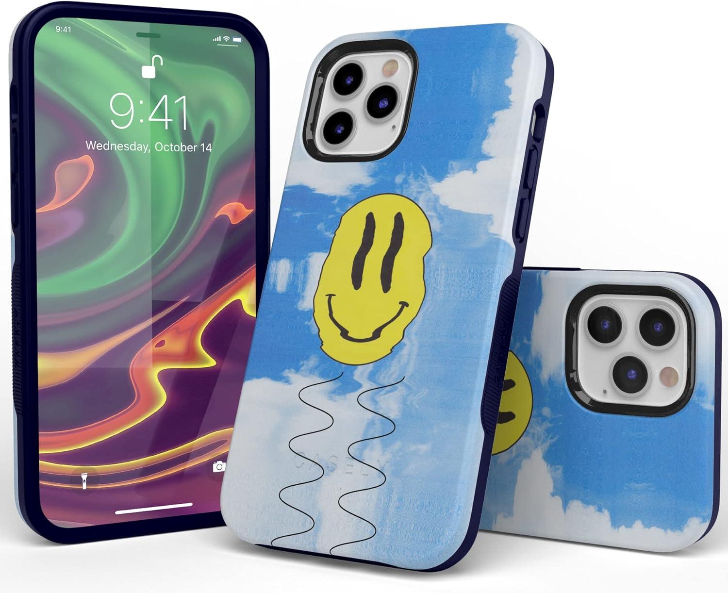 imageCasely iPhone 11 Pro Max Case  Outside The Lines  Crayola Marker CaseOn Cloud Nine  Glitch Smiley Face