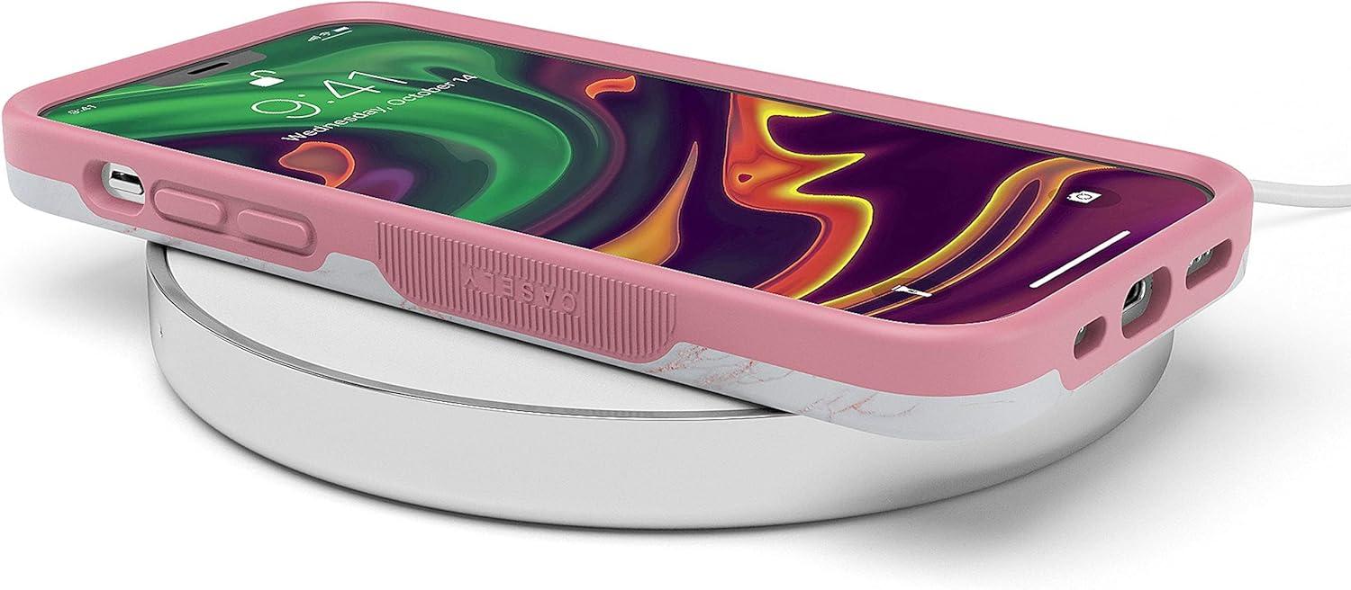 imageCasely iPhone 11 Pro Max Case  Outside The Lines  Crayola Marker CasePink Marble and Beautiful White