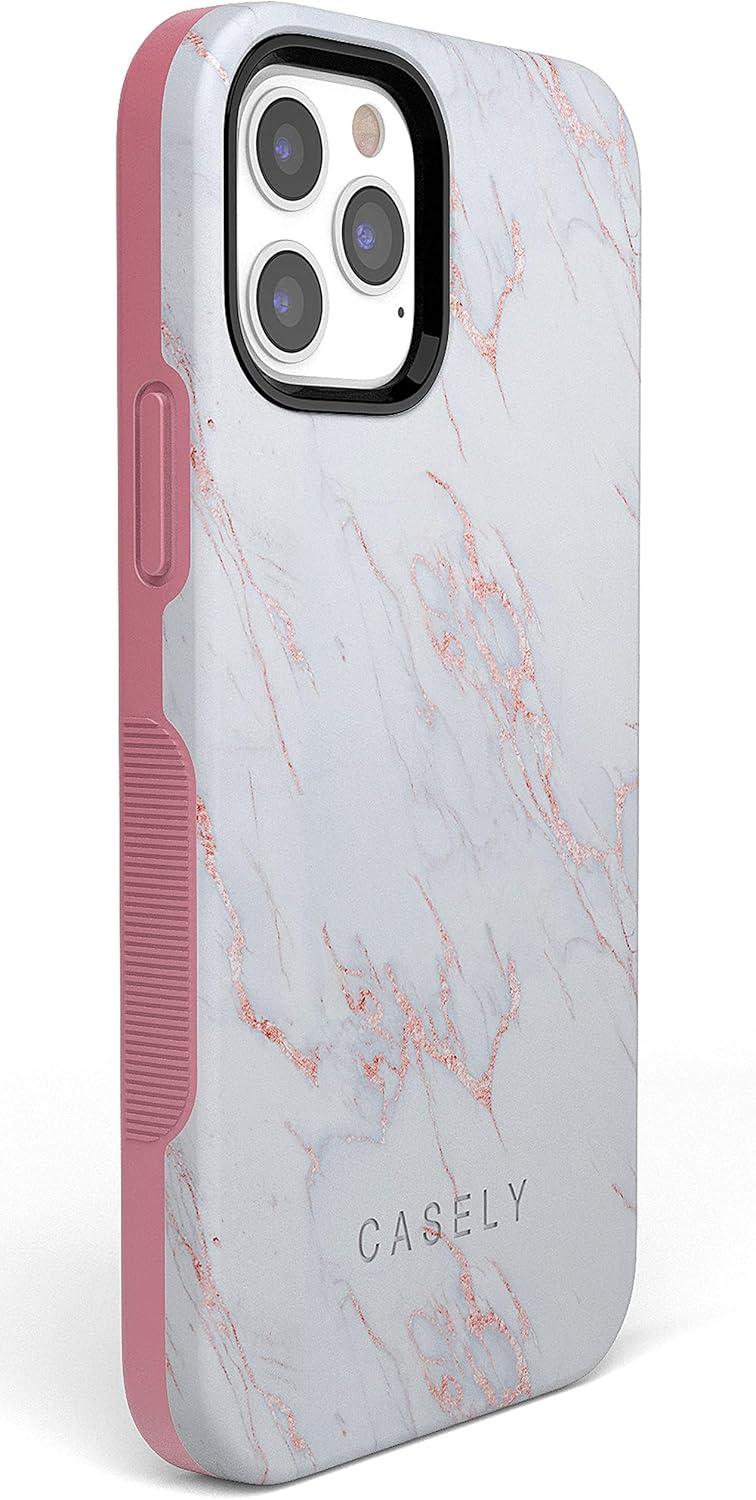 imageCasely iPhone 11 Pro Max Case  Outside The Lines  Crayola Marker CasePink Marble and Beautiful White