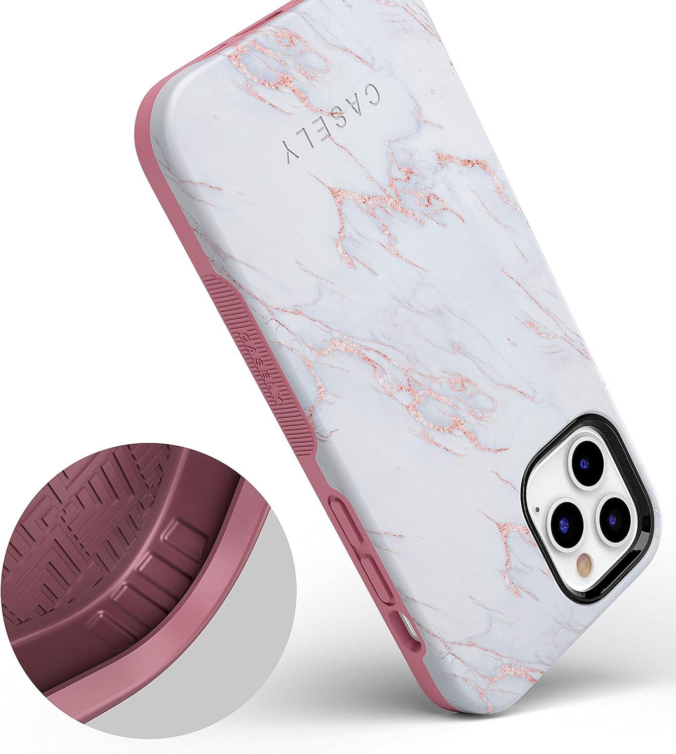 imageCasely iPhone 11 Pro Max Case  Outside The Lines  Crayola Marker CasePink Marble and Beautiful White