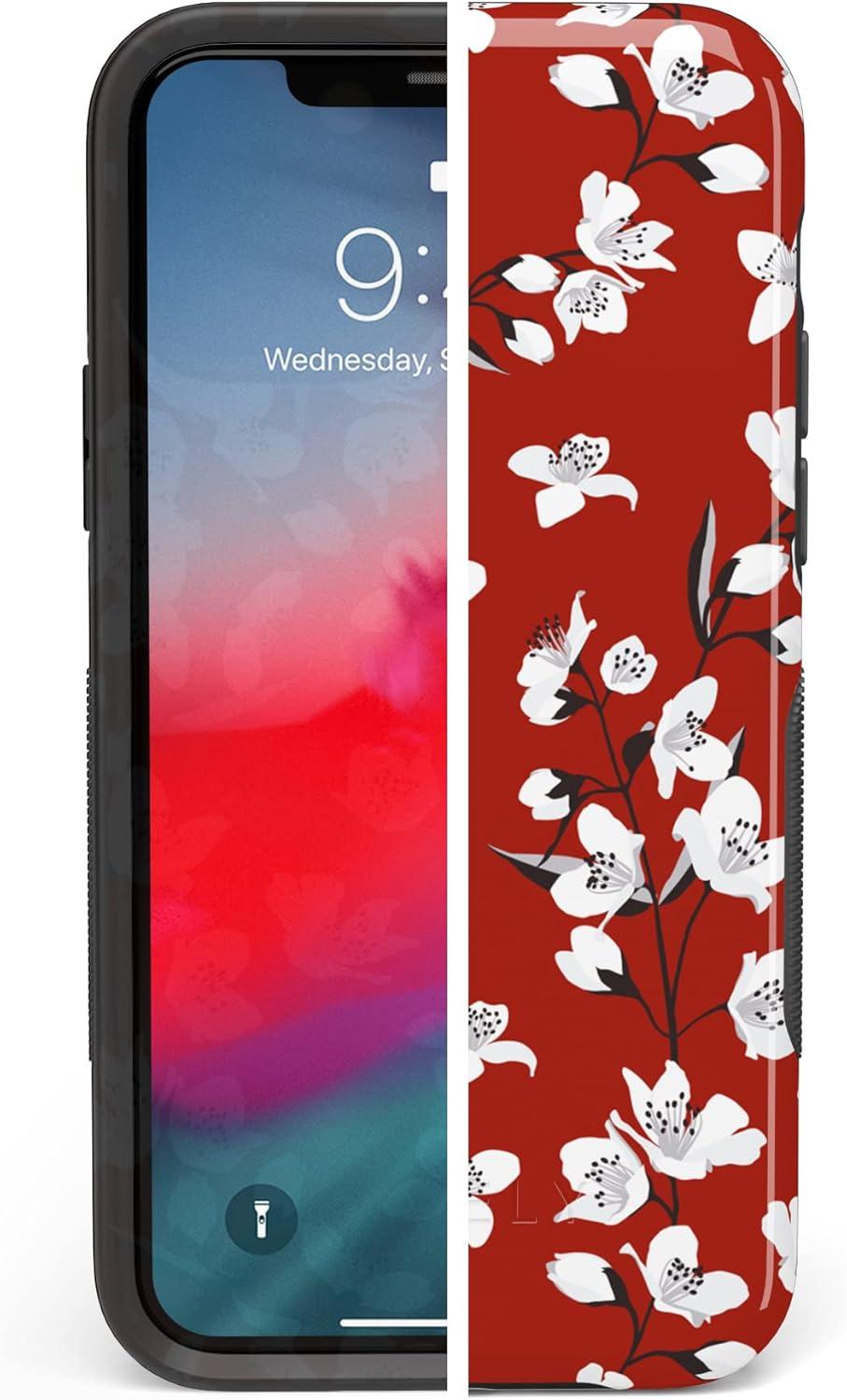 imageCasely iPhone 11 Pro Max Case  Outside The Lines  Crayola Marker CaseRed Cherry Blossom Floral