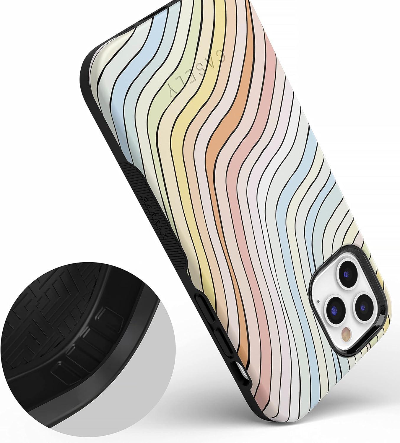 imageCasely iPhone 11 Pro Max Case  Outside The Lines  Crayola Marker CaseRide The Wave  Pastel Rainbow Lined