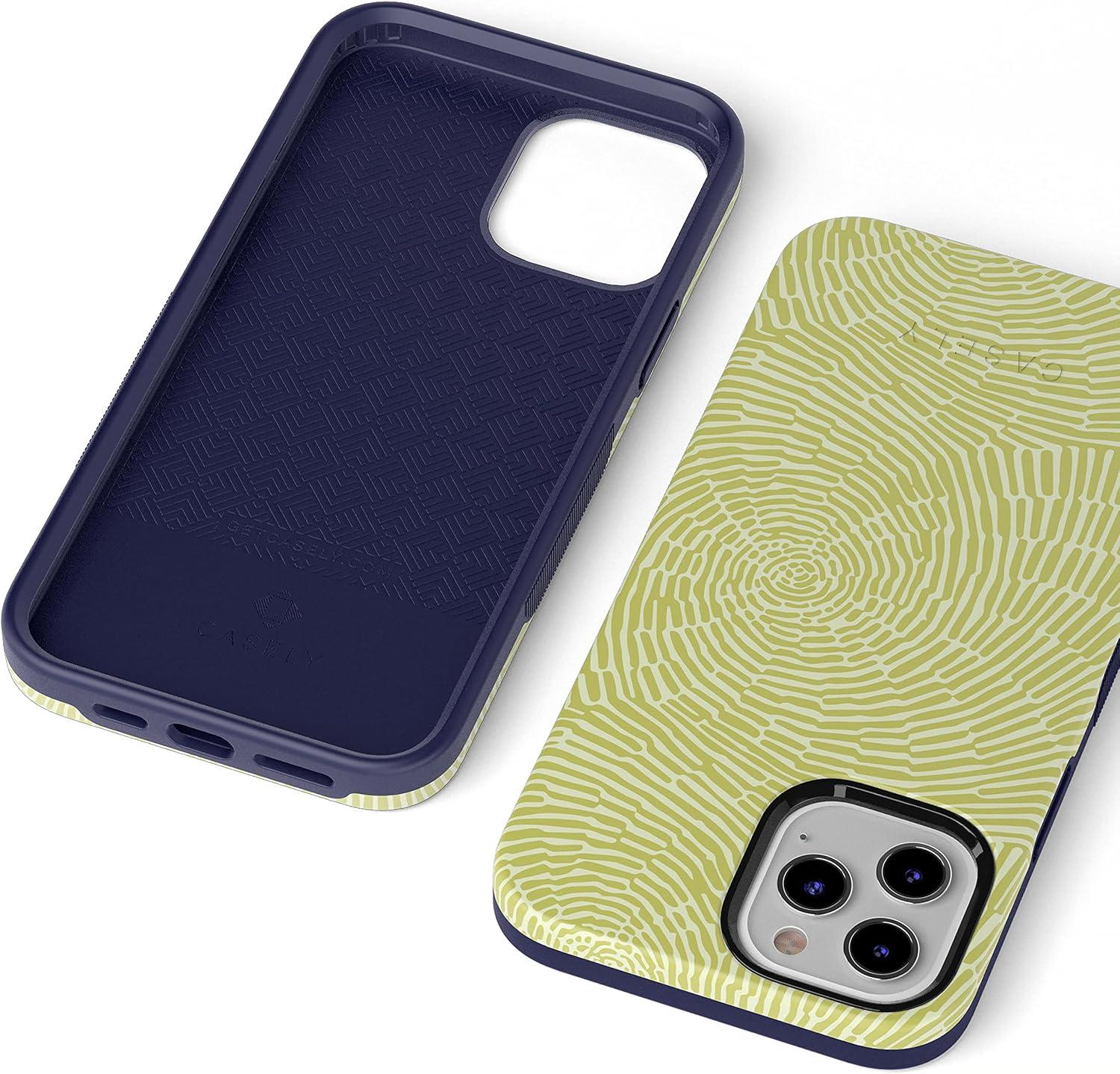 imageCasely iPhone 11 Pro Max Case  Outside The Lines  Crayola Marker CaseSwirl Away  Tea Green Geometric