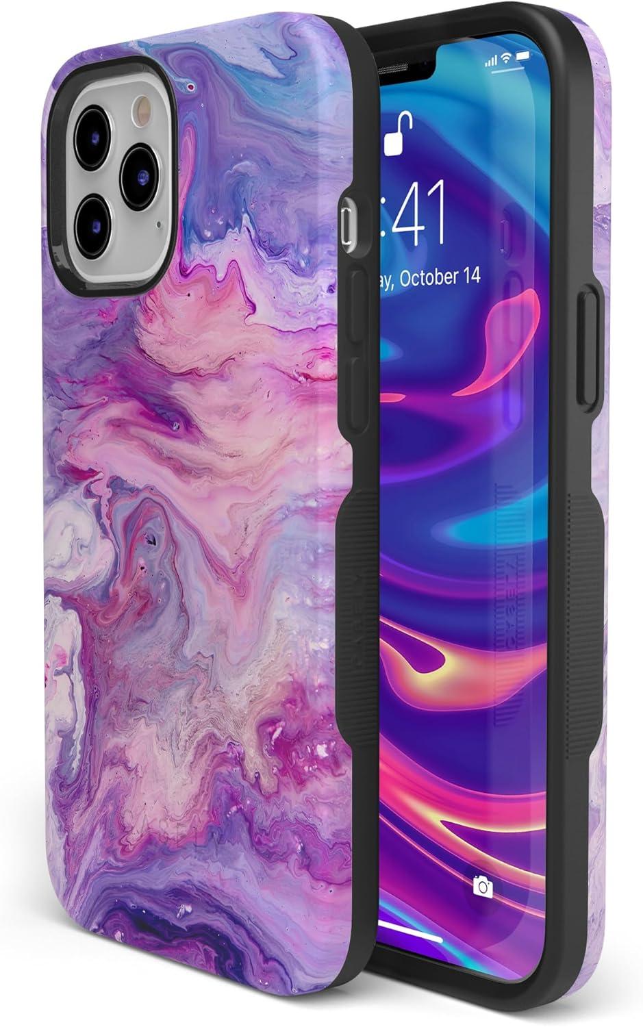 imageCasely iPhone 11 Pro Max Case  Outside The Lines  Crayola Marker CaseTie Dying Over You Purple Marble