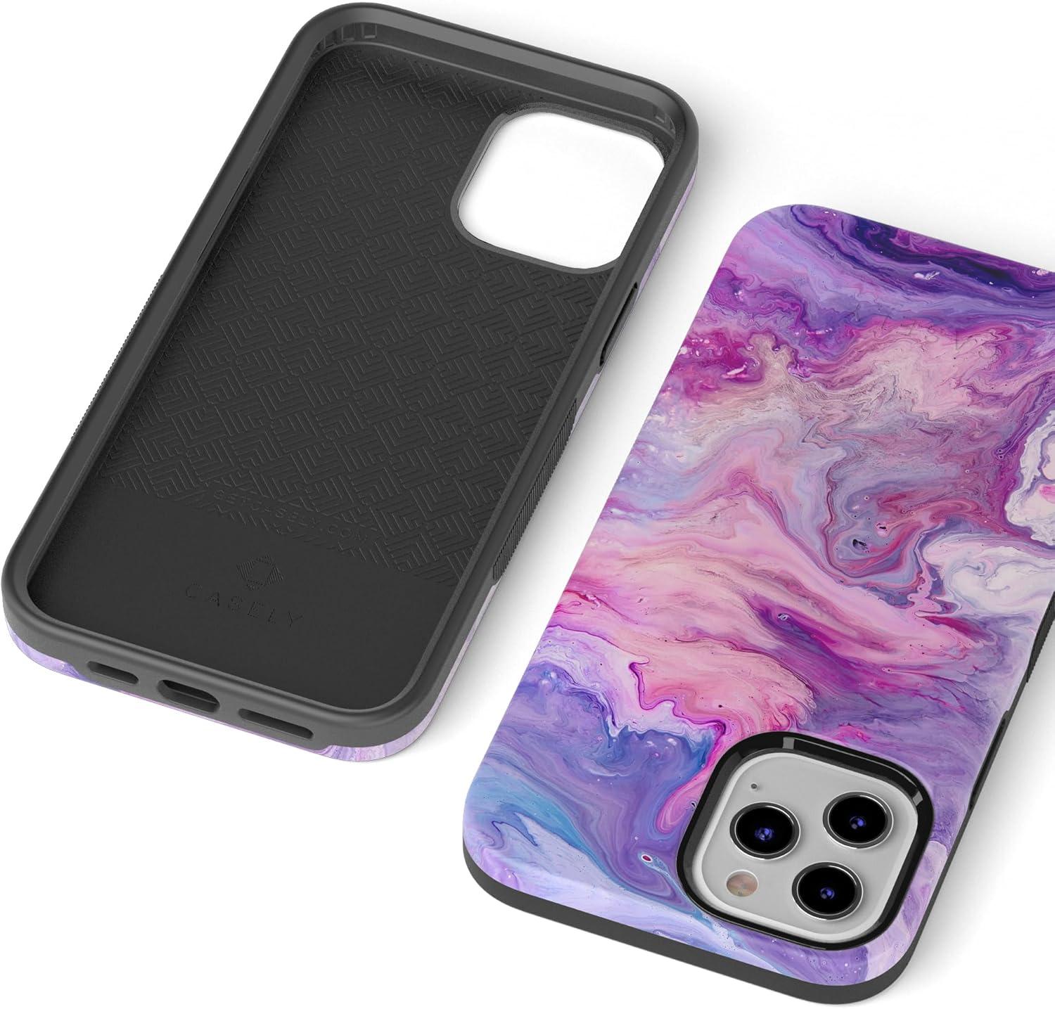 imageCasely iPhone 11 Pro Max Case  Outside The Lines  Crayola Marker CaseTie Dying Over You Purple Marble
